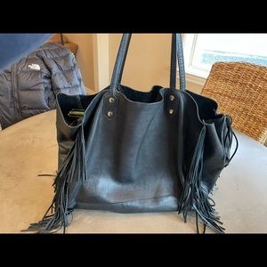 Black leather Sam Edelman bag